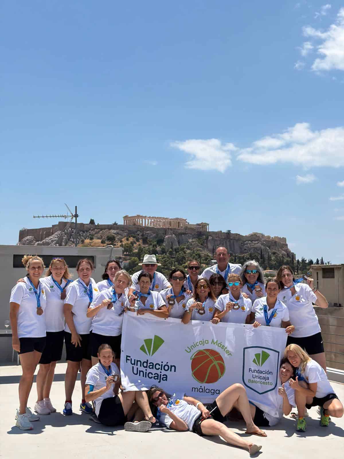 Unicaja MASTER conquista 2 Medallas de Bronce en el Campeonato de Europa XIII FIMBA Maxibasquetball Atenas (Grecia)